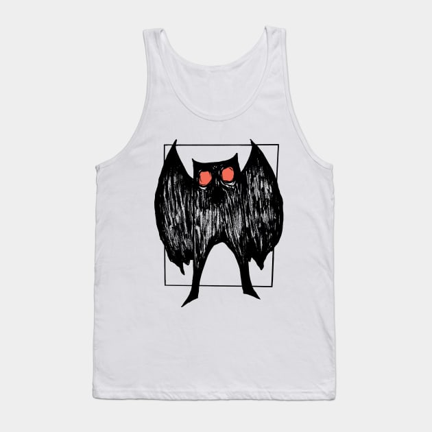 Mothman (white background) Tank Top by AlexTal